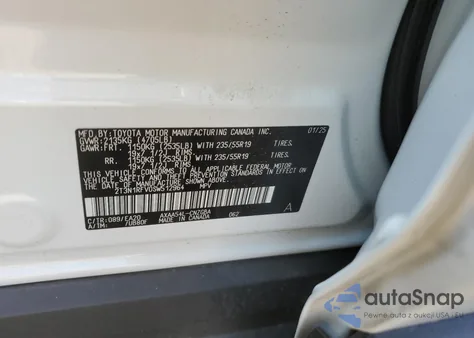 2025 Toyota Rav4 Limited from USA, damaged, VIN 2T3N1RFV0SW512964